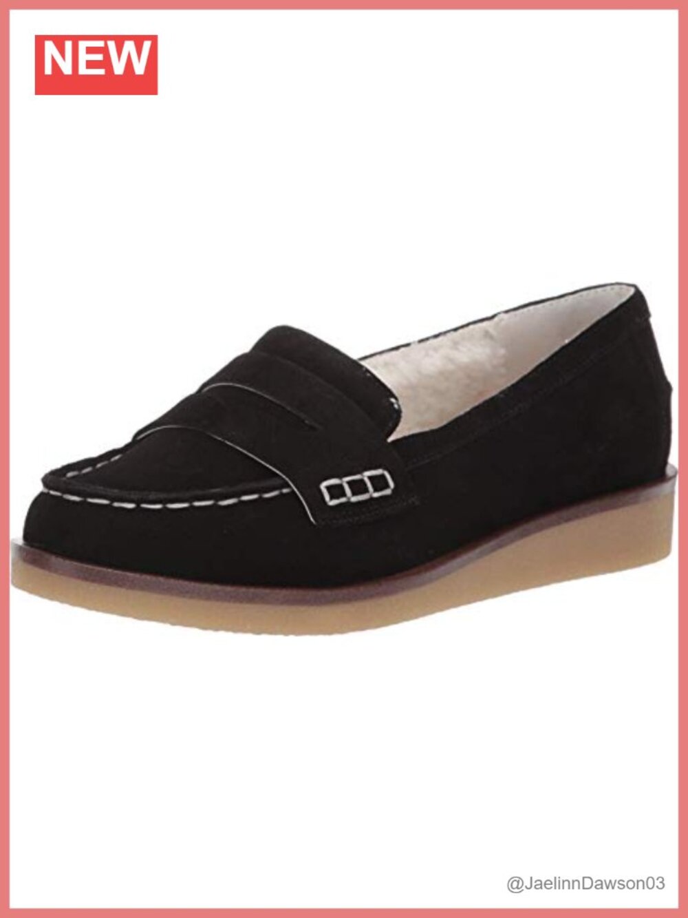 Aerosoles Frances Shearling Lined Suede Loafers with Fringe